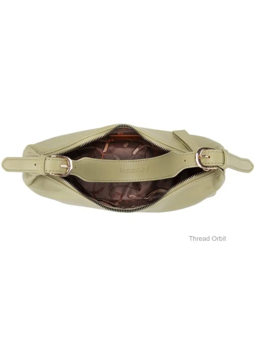 Medium Vegan Leather Crescent Hobo Shoulder Bag with Removable Handle